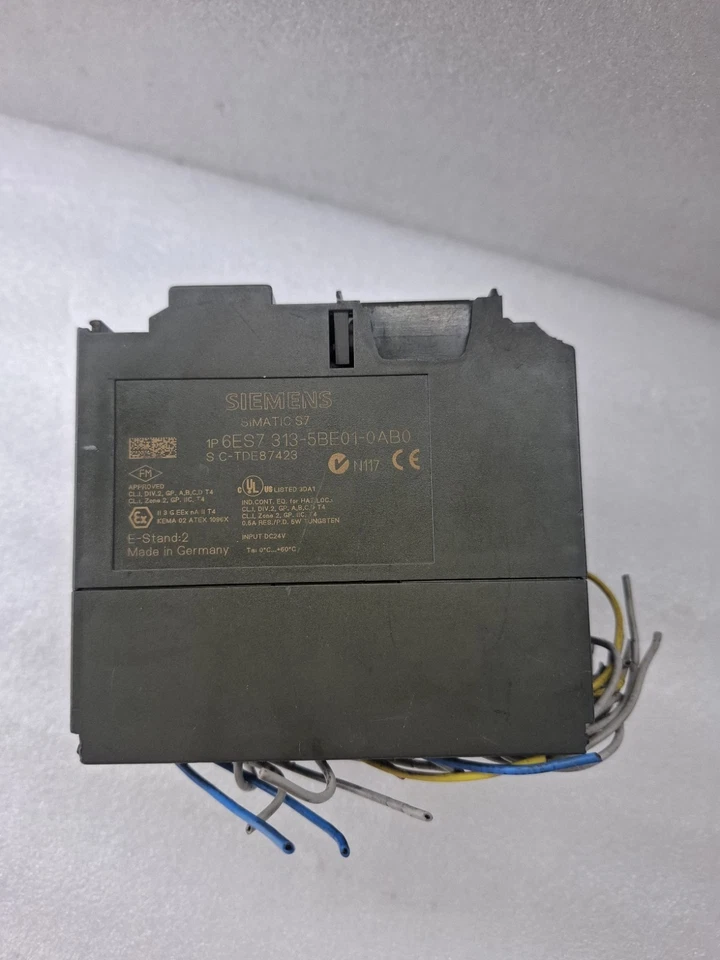 COSMETIC DAMAGED SIEMENS S7 CPU313+MEMORY WITH MODULE PLC SET TESTED AS PHOTOS